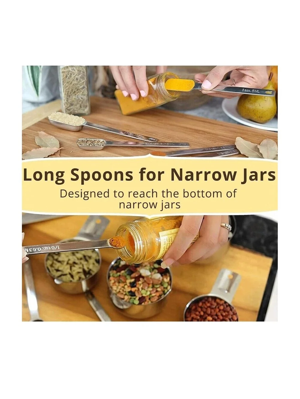 Simply Gourmet Stainless Steel Measuring Cup And Spoon Set